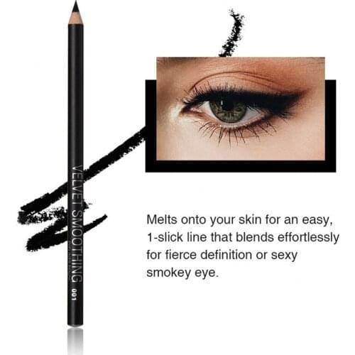12pcs/set Black Eyeliner Pencil Waterproof Eyebrow Beauty Pen Eye Liner Pencil All black Eyeliner Makeup Beauty Tools