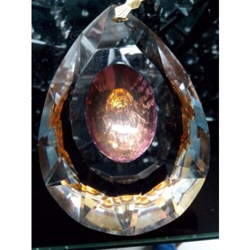 150pcs 50MM BURGUNDY CHANDELIER LIGHT CRYSTALS DROPS DRAGON EYE