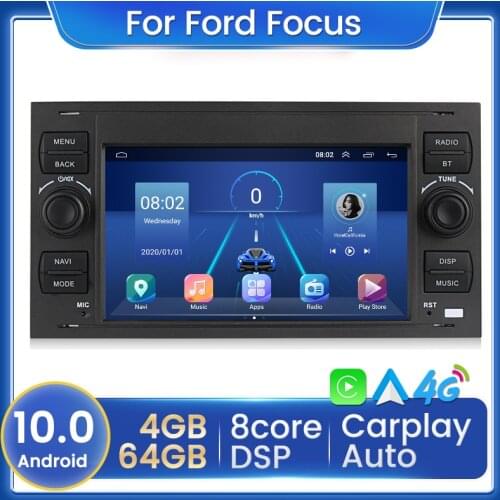 2 Din Android BT WIFI Multimedia Player For Focus Galaxy Mondeo Kuga C-Max Fusion GPS 7'' Audio Stereo FM AM Mirror link Radio