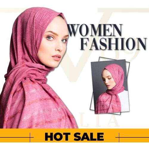 2020 Hot Sale Women 75x200 cm Rose Cotton Shawl Silky Scarf Muslim Hijab Wrap Female Neck Warm Headband Face Mask Lady