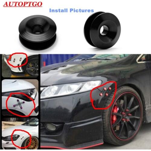 4 x Auto Car JDM Fender Washers Bumper Quick Release Fastener Trunk Latch Lid Quik Released For Honda Mazda Nissan Kia VW Audi