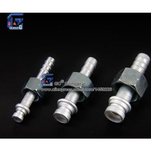 #6 #8 #10 Auto AC Fitting Straight O-Ring Female M16x1.5 M22x1.5 M24x1.5 Nut for Air Conditioning Hose Barb Fitting