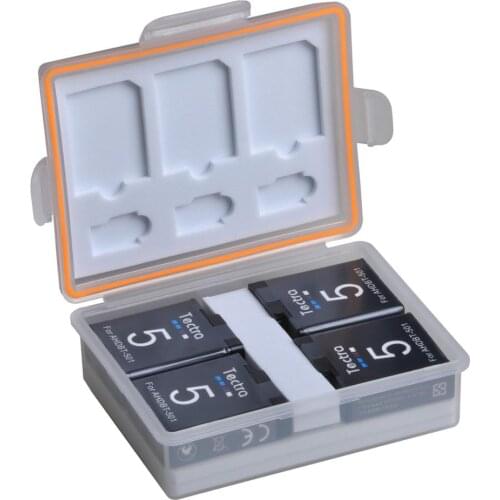 4pcs 1600mAh Gopro AHDBT 501 Camera Battery for GoPro Hero 5 6 7 Black Sports Action Camera Battery+ card box