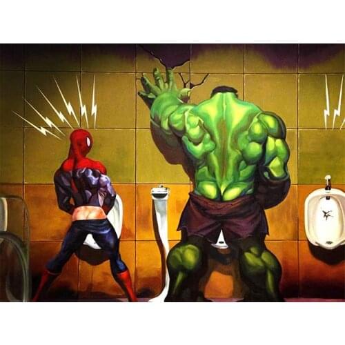 Superhero Spiderman Hulk Diamond Painting 5D DIY Full Diamond Embroidery Cross Stitch Kits Home Decoration