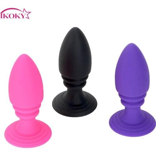 IKOKY Anal Dildo Butt Plug Prostate Massager Anal Sex Toys Erotic Toys Silicone Anal Plug Sex Toys for Men Women Gay