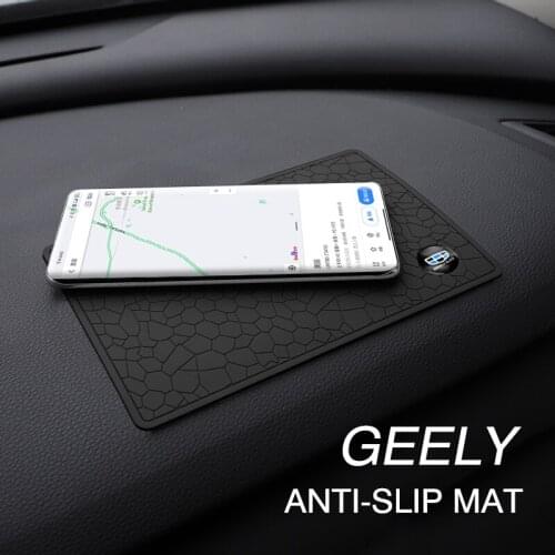 Car Styling Anti Slip Pad Phone PVC Non Slip Sticky Gel Mat For Geely Atlas SUV Boyue Borui Coolray Emgrand NL3 EX7 X7 EC7 GX7