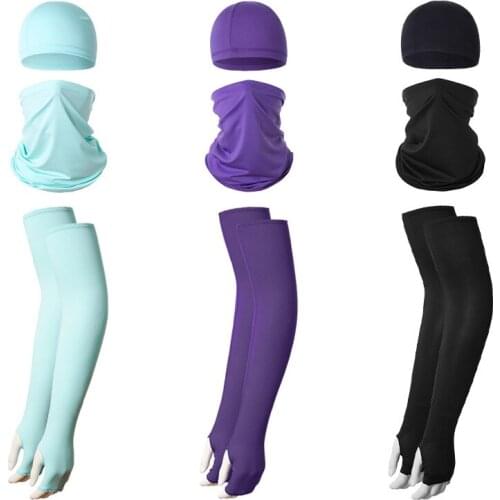 3pc Bandana Men Woman Headband Scarf Head Neck Face Outdoor Cycling Sports Bandana Tactic Balaclava For Summer Fishing Dustproof