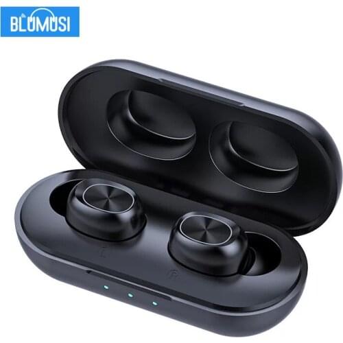B5 Bluetooth Headphones Wireless Earphone V5.0 TWS Stereo Sound Earbuds Auto Connect Hands Free Phone Call For Smartphones