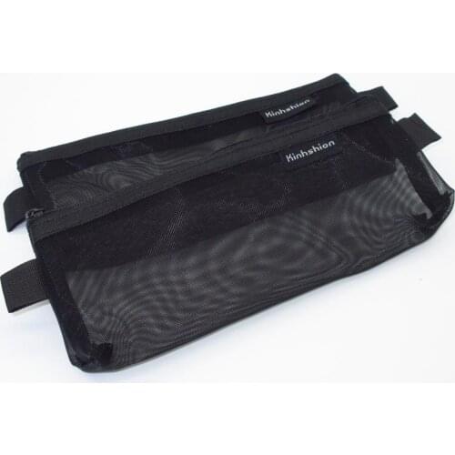 Black Mesh Pencil Bag Nylon Pen Case 2 Pcs