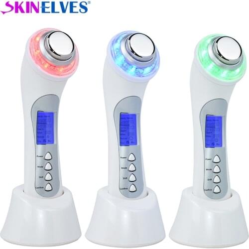 Home Use Ultra Sonic Facial Machine 3 Mhz Ultrasonic Face Lift Beauty Device Led Ultrasonic Galvanic Massage