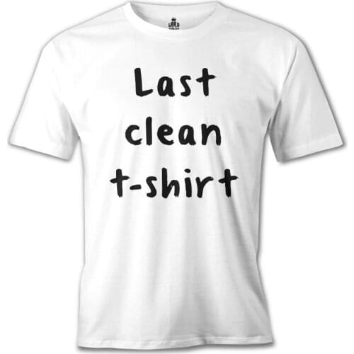 Last Clean Printed White Men Women Unisex Tshirt High Quality Famous Turkish Fabric Textile T-shirt Production