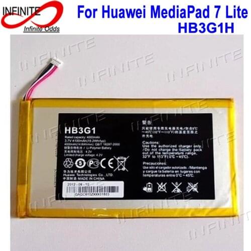 HB3G1/HB3G1H Battery 4000mAh For Huawei MediaPad 7 Lite s7-301u T-Mobile Springboard Batterie Bateria