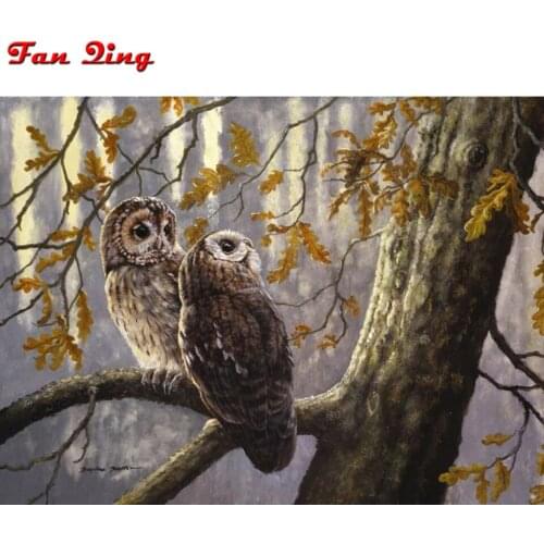 5D DIY New Animals Owl Diamond Embroidery Diamond Painting Cross Stitch Picture Of Rhinestone Full Square Diamond Mosaic Kits
