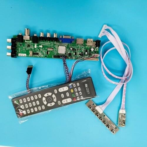 Kit For LTN121AT12/LTN121AT07-L02 40pin DVB-T remote 1280X800 Signal controller board VGA LED HDMI digital WLED TV LVDS USB AV