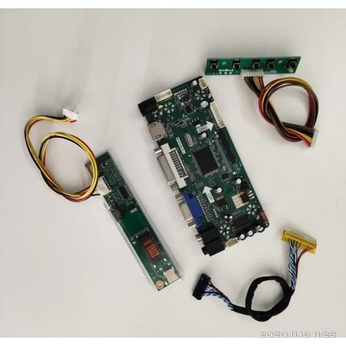 Kit for LTN141AT02-101/001/301 Panel HDMI-compatible+DVI+VGA LCD 1280x800 M.NT68676 Monitor Controller Board LED Display Audio