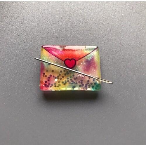 Envelope needle minder to keep track of your needle cross stitch tools