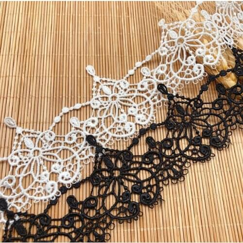 2Yard/Lot Lace Ribbona African Lace Fabric 2021 Polyester Garment Accessories Clothes Accessories Lace Trimmings XLB856