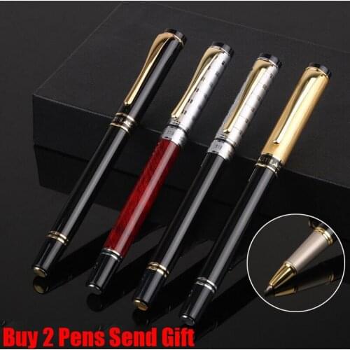 Fashion Design Luxury Metal Roller Ballpoint Pen Business Men Signautre Contract Writing Pen Buy 2 Pens Send Gift