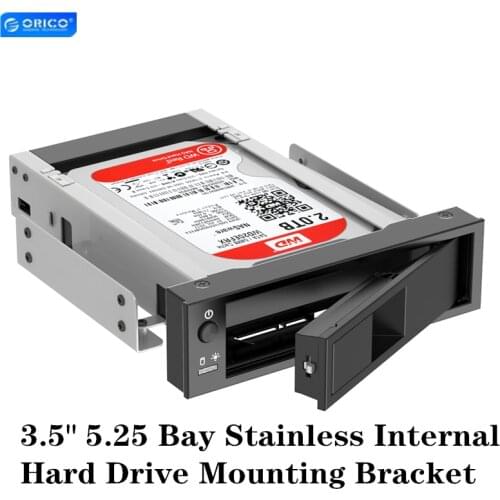 ORICO Hard Drive Caddy 3.5" 5.25 Bay Stainless Internal Hard Drive Mounting Bracket Adapter SATA HDD SSD Case Enclosure Tool