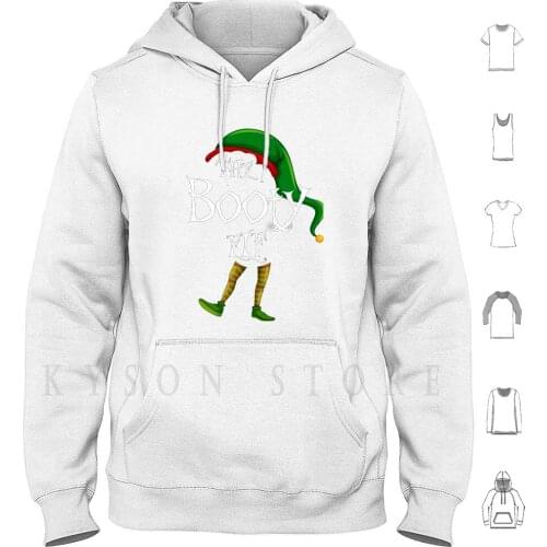 The Booty Elf Matching Family Group Christmas Gift Hoodie long sleeve Cotton The Booty Elf Booty Elf Elf For