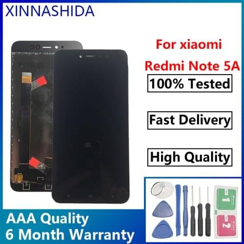 AAA Quality 100% Working for Xiaomi Redmi Note 5A Touch Screen LCD Frame For Redmi Note 5A LCD Display