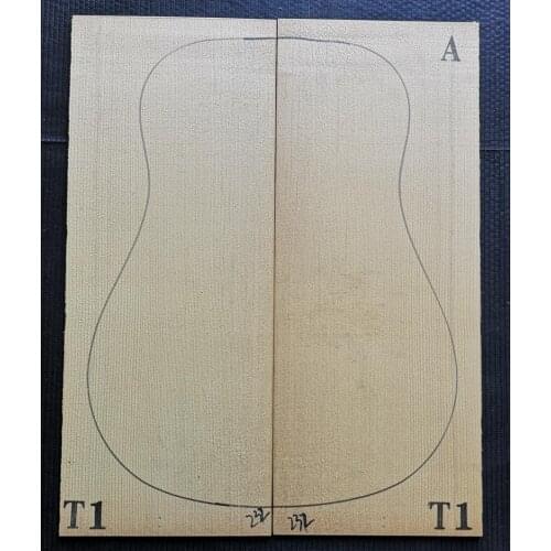 Tangent Carbonized European Spruce Top For Universal Guitar Pro-A Veneer Full Single Guitar Making Material