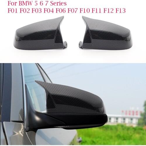 High quality Carbon fiber exterior black rearview mirror housing For BMW 5 6 7 series F01 F02 F03 F04 F06 F07 F10 F11 F12 f13