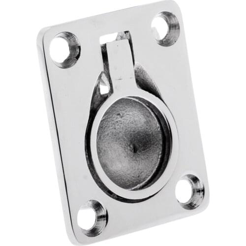 1 Pcs Heavy Duty 316 Stainless Steel Boat Flush Lifting Pull Hatch Locker Drawer Cabinet Lift Ring Handle 1.89 x 1.5 inch