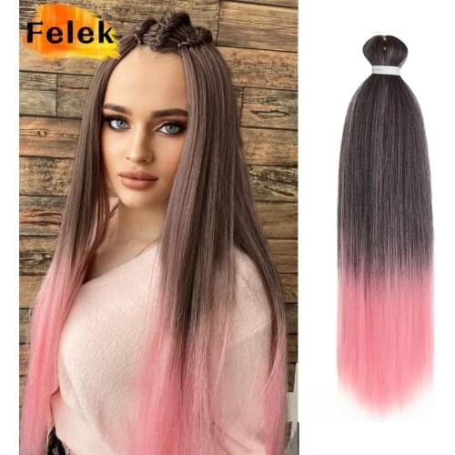 26"Pre Stretched Expression Braiding Hair Jumbo Braid Crochet Ombre Synthetic Easy Braid Hair Extensions Single Ombre Glowing
