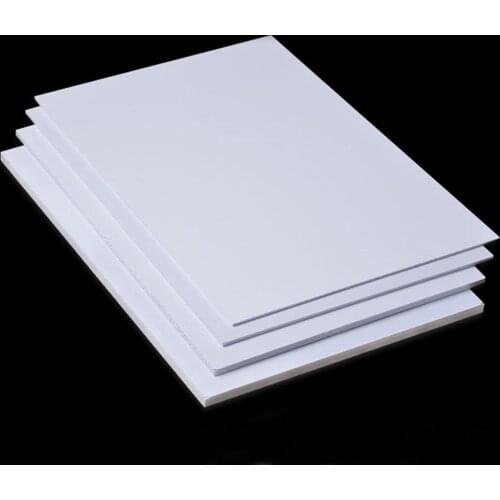 5pcs 100x200mm PVC Foam Board Plastic Model Pvc Foam Sheet Board White Color Foamboadrd Model Plate 0.2mm to 1mm thickness