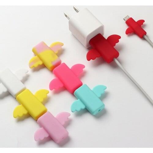 50pc 2in1Charging Cable Protector Saver Cover For Apple iPhoneUSB Charger Cable Cord Adorable Protective Sleeve For Phones Cable