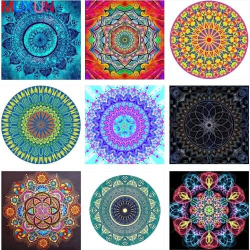 Muxun Full Square/Round Diamond Painting Mandala 5D Diy Diamond Embroidery Flower Art Farmhouse Decor Gift Handmake Rp921