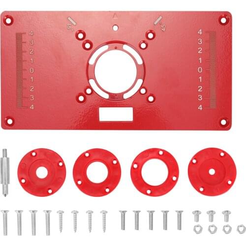 Aluminium Router Table Insert Milling Plate Woodworking Benches For Trimmer Models Engraving Machine Wood Router Work Benches