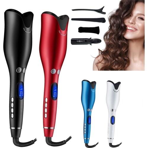 Automatic Hair Curler with Tourmaline Ceramic Heater Curling Iron and LED Digital Portable Curler Air Curling Wand Dropshipping