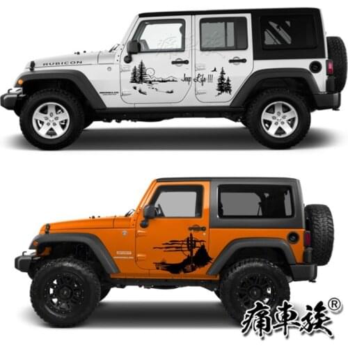 Car stickers FOR Jeep Wrangler body exterior creative off-road fashion decorative decals