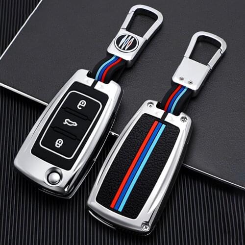 Car Key Case Cover For Volkwagen VW Bora Polo 6R 9N Jetta MK5 Scirocco Caddy Touran EOS For Skoda Octavia 3 A5 Fabia Accessories