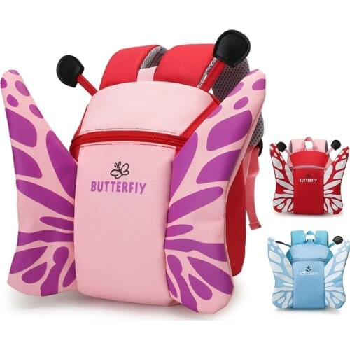 Cute Butterfly Childrens Backpack Kindergarten Kids School Bag For Baby Girls Schoolbag Anti-lost Purses And Handbags Satchel