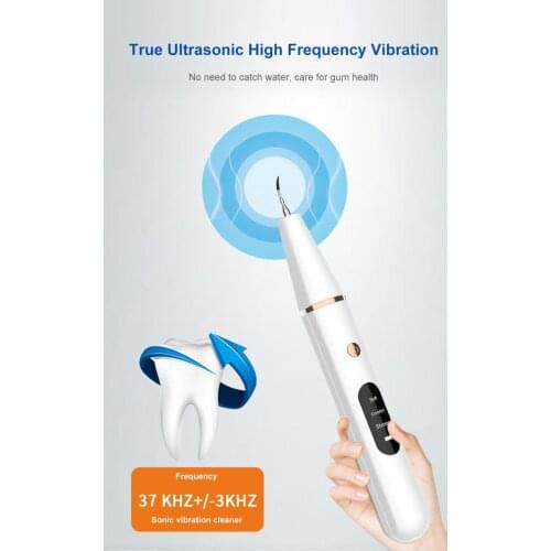 Electric Ultrasonic Plaque Remover For Teeth Cleaning Gum Stimulator