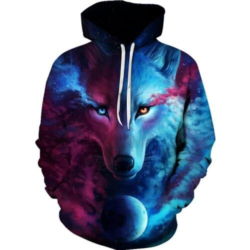 Night Guardian by Art Wolf 3D printed hoodies Men Sweatshirt Novelty Casual Hoodies Quality Drop ship Tracksuits Brand Pullover
