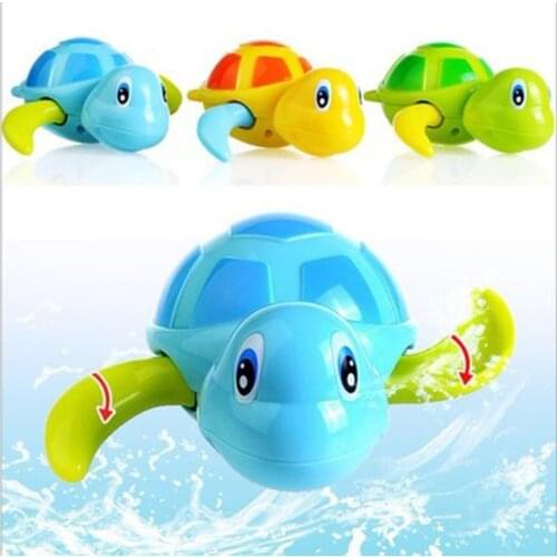 Bath Toys Cute Cartoon Animal Tortoise Classic Baby Water Toy Infant Swim Turtle Pool Accessories Kids Beach Toys Play In Water
