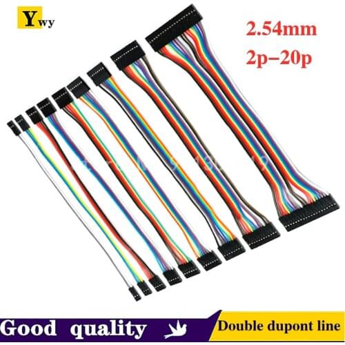 5PCS Dupont line 10/20/30cm 2.54mm Female to Female 2P/3P/4P/5P/6P/7P/8P/9P/10P/12P/20PIN Dupont JUMPER CABLE WIRE FOR PCB