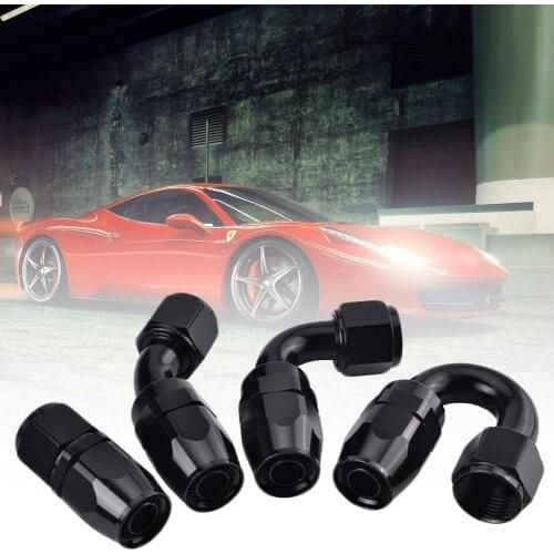 AN12 Aluminum Alloy Straight Elbow Oil Fuel Hose End Reusable Fitting Connector