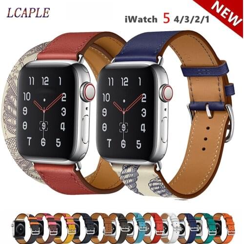 Leather Strap For apple watch band 44 mm 40mm Pulseira apple watch 6 5 4 3 2 SE correa Watchband bracelet iwatch band 42mm 38mm