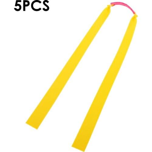 Set Of 5 Slingshot Flat Rubber Bands Catapult Elastic Latex Bungee Powerful Bands Accessory