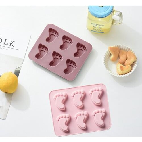 New Foot Shape Silicone Cake Ice Cream Fondant Mold Soap Silicone Molds 3D Cupcake Bakeware Baking Mold Chocolate Mold