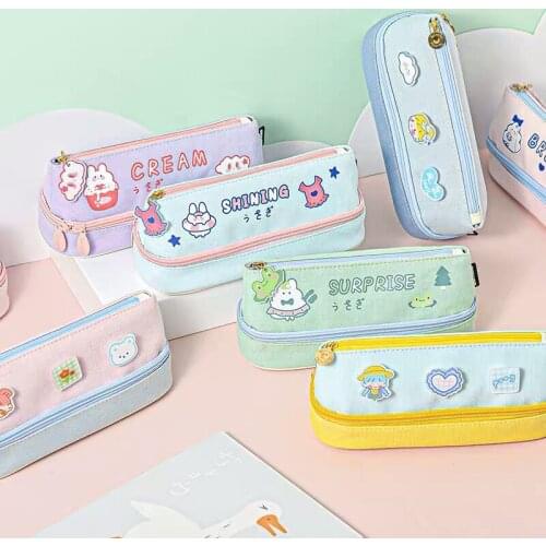 New Arrival Multi-layer Kawaii Pencil Case Large Capacity Pencil Bag Pencil Pouch Storage Bag Gift School Stationery