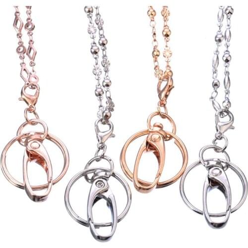 Work Lanyard ID Badge Holder Pendant Necklace Mobile Phone Anti-theft Rope Chain X4YA