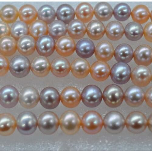 AAA 1 strand near 7-8mm fine freshwater pearl loose string Q400046
