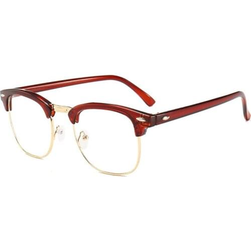 Retro Blue light blocking Glasses for Women Men Computer Protective Glasses Transparent Glasses Frame Custom Prescription Lens