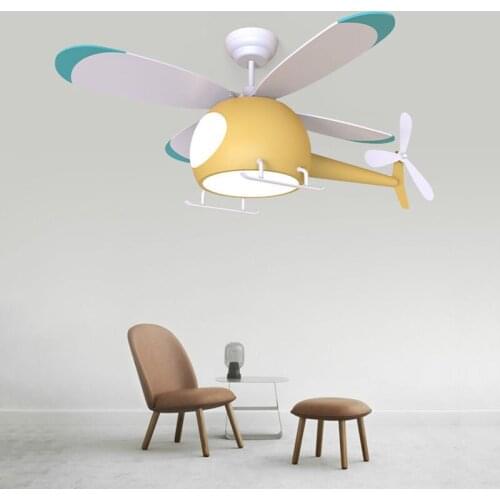 Remote Dimming Led Pendant Light Lovely Childrens Room Bedroom Decor Ceiling Fan Light Hanging Lamp Fixture Home Indoor Lightin